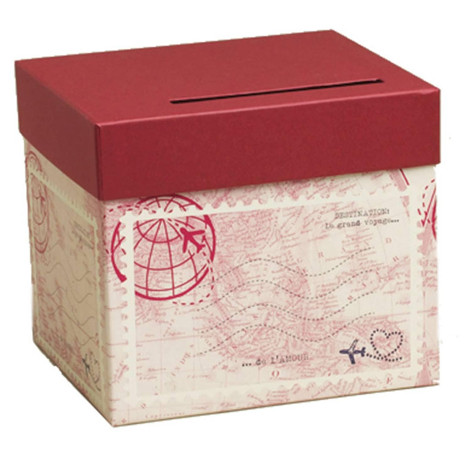 URNE carton mariage Voyage