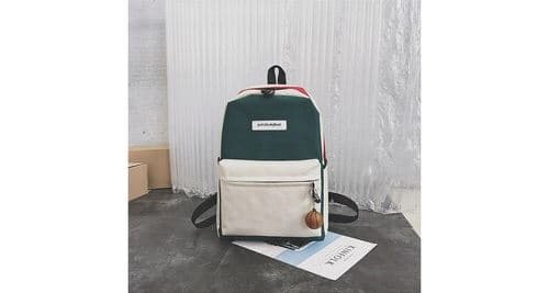 Mode femmes sac à bandoulière grande capacité sac à dos étudiant voyage couple sac - vert