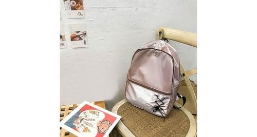 Mode femmes sac à bandoulière grande capacité sac à dos étudiant voyage couple sac - rose