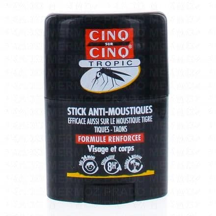 CINQ SUR CINQ Tropic Stick anti-moustiques formule renforcée stick 20ml